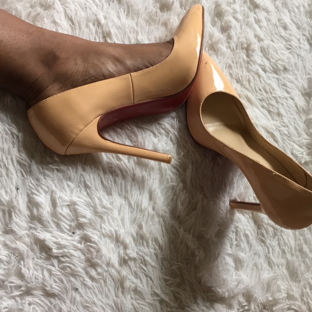 Tan stilettos